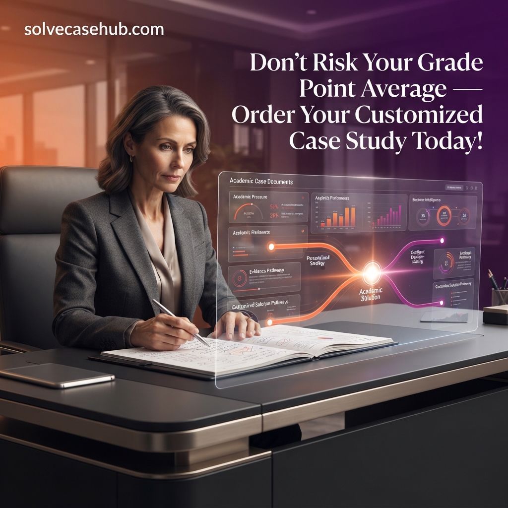 Don't Risk Your grade point average-- Order Your Customized Case Study Today!