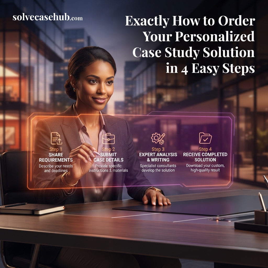 Exactly how to Order Your Personalized Case Study Solution in 4 Easy Steps